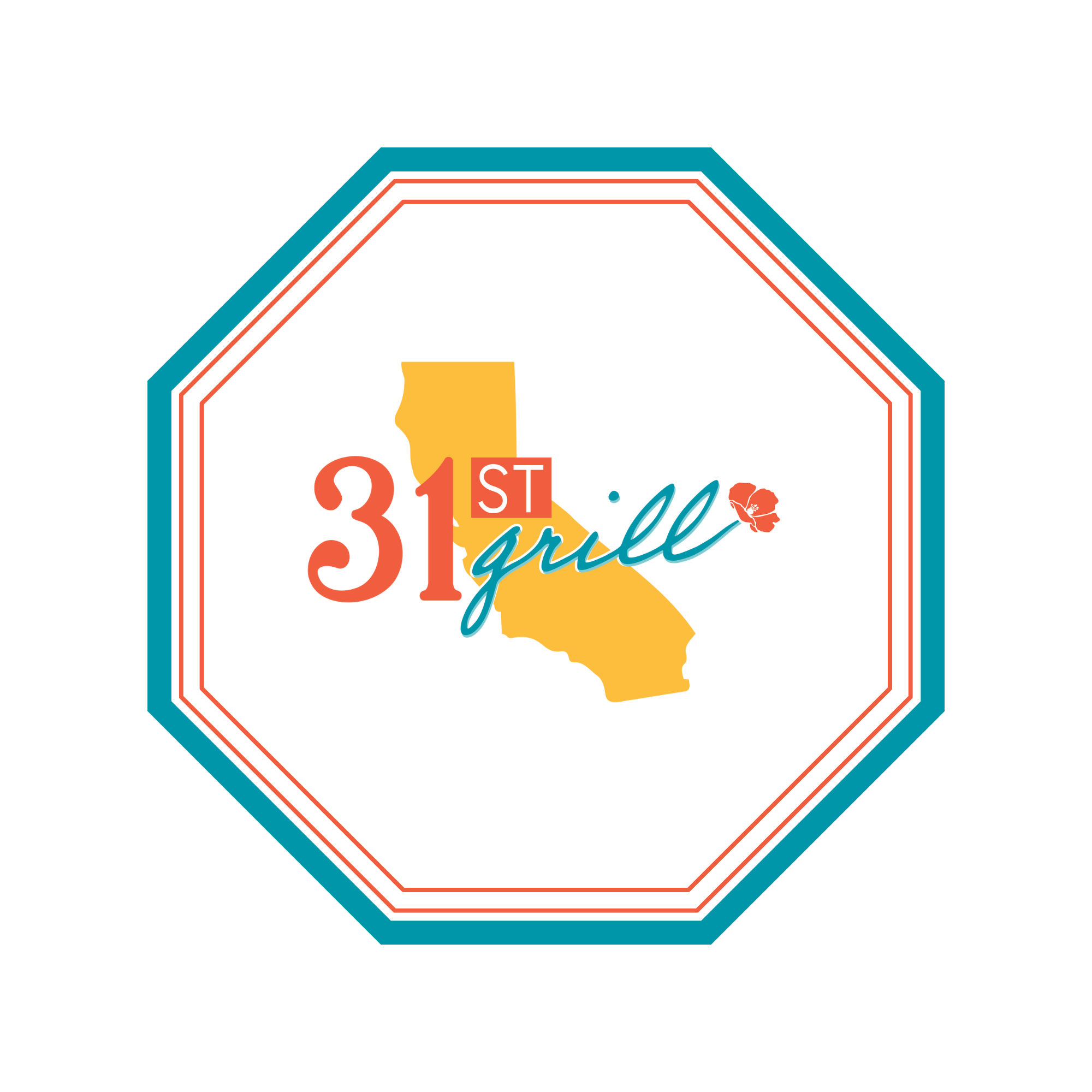 31st Grill hectagon logo 
